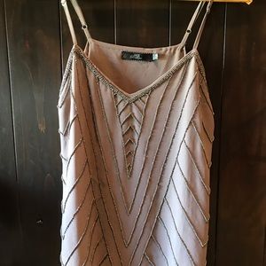 BKE boutique beaded tank top
